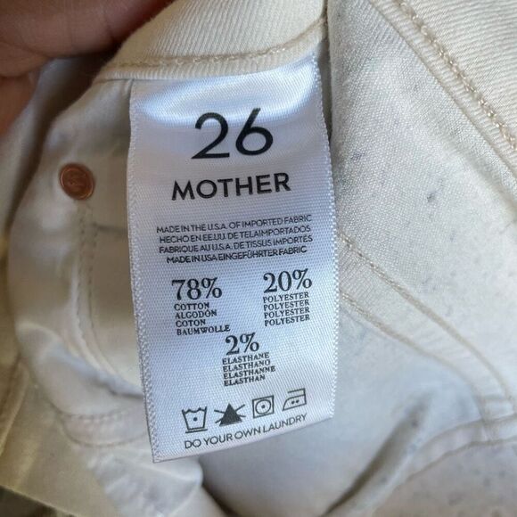 Mother Denim Womens The Vamp Painters Pant Splatter Jeans 26 Ankle Slit Skinny - Picture 7 of 11